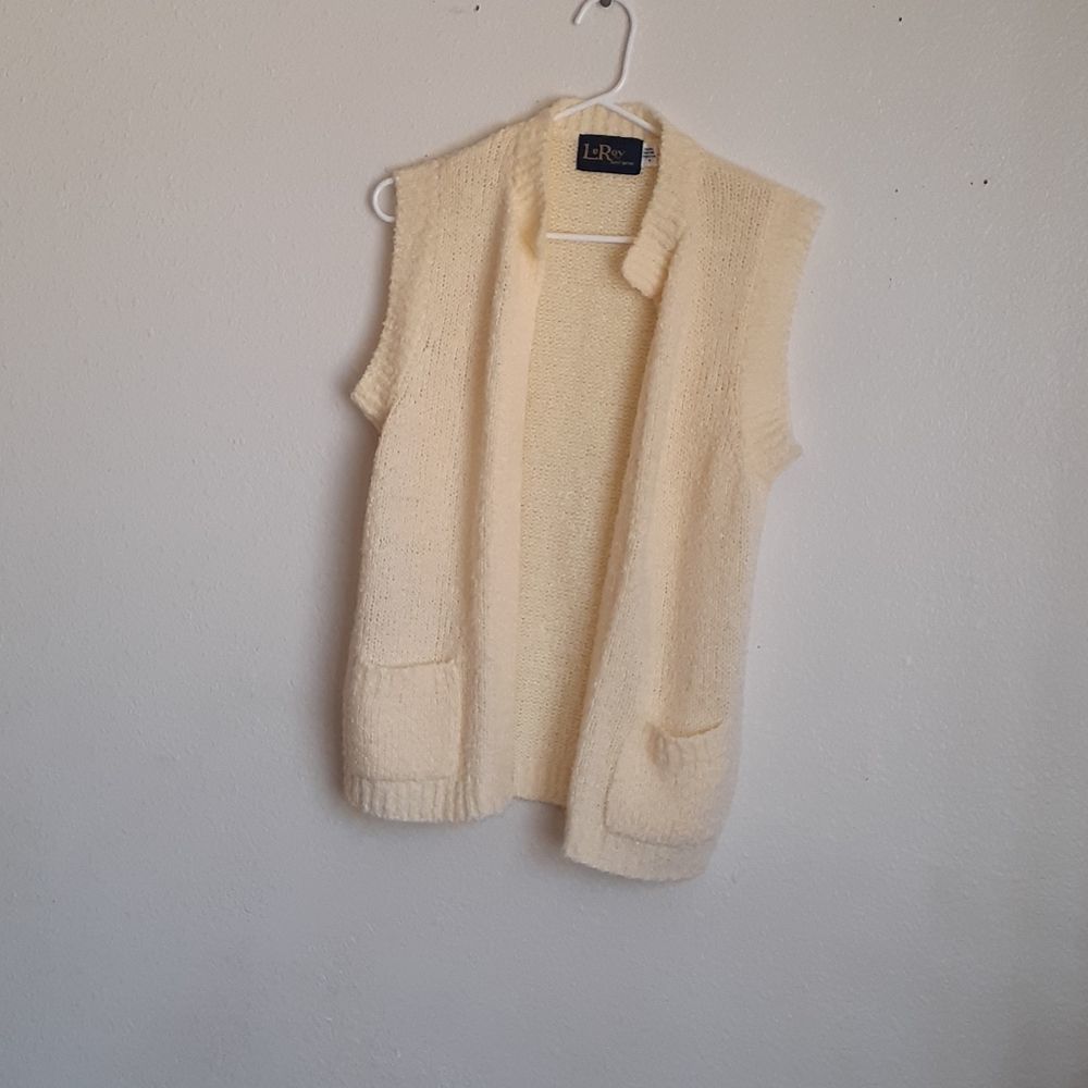 LeROY KNITWERAR M cream open